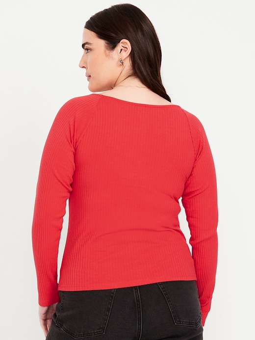 Image number 6 showing, Cinched Rib-Knit Top