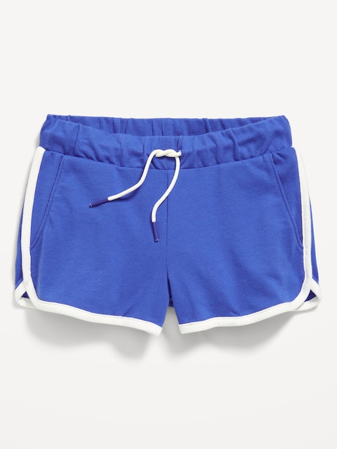 Short de cheer à ourlet arrondi fendu pour fille