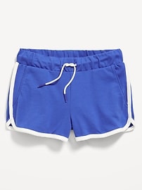 L'image numéro 1 présente Short de cheer à ourlet arrondi fendu pour fille