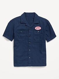 Image number 2 showing, Loose Short-Sleeve Graphic Shirt for Boys
