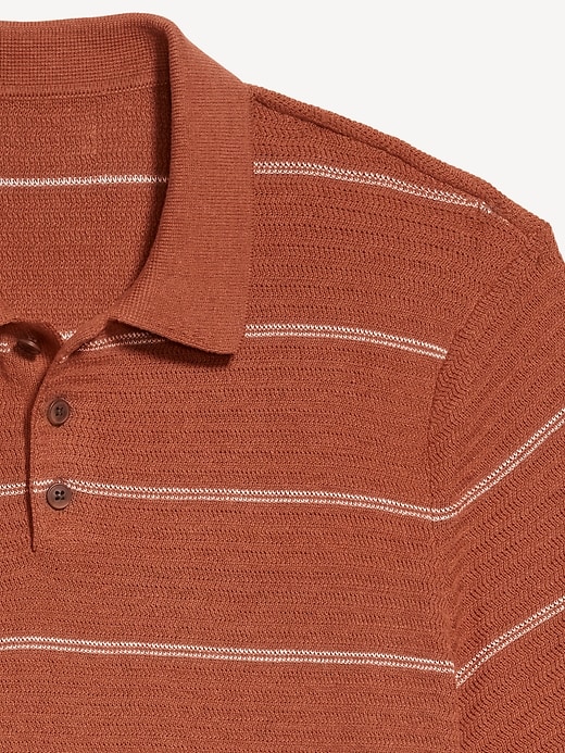 Image number 8 showing, Ribbed Polo Sweater