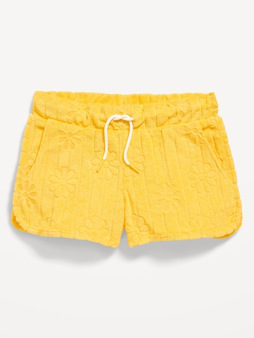 View large product image 1 of 3. Textured-Knit Dolphin-Hem Cheer Shorts for Girls