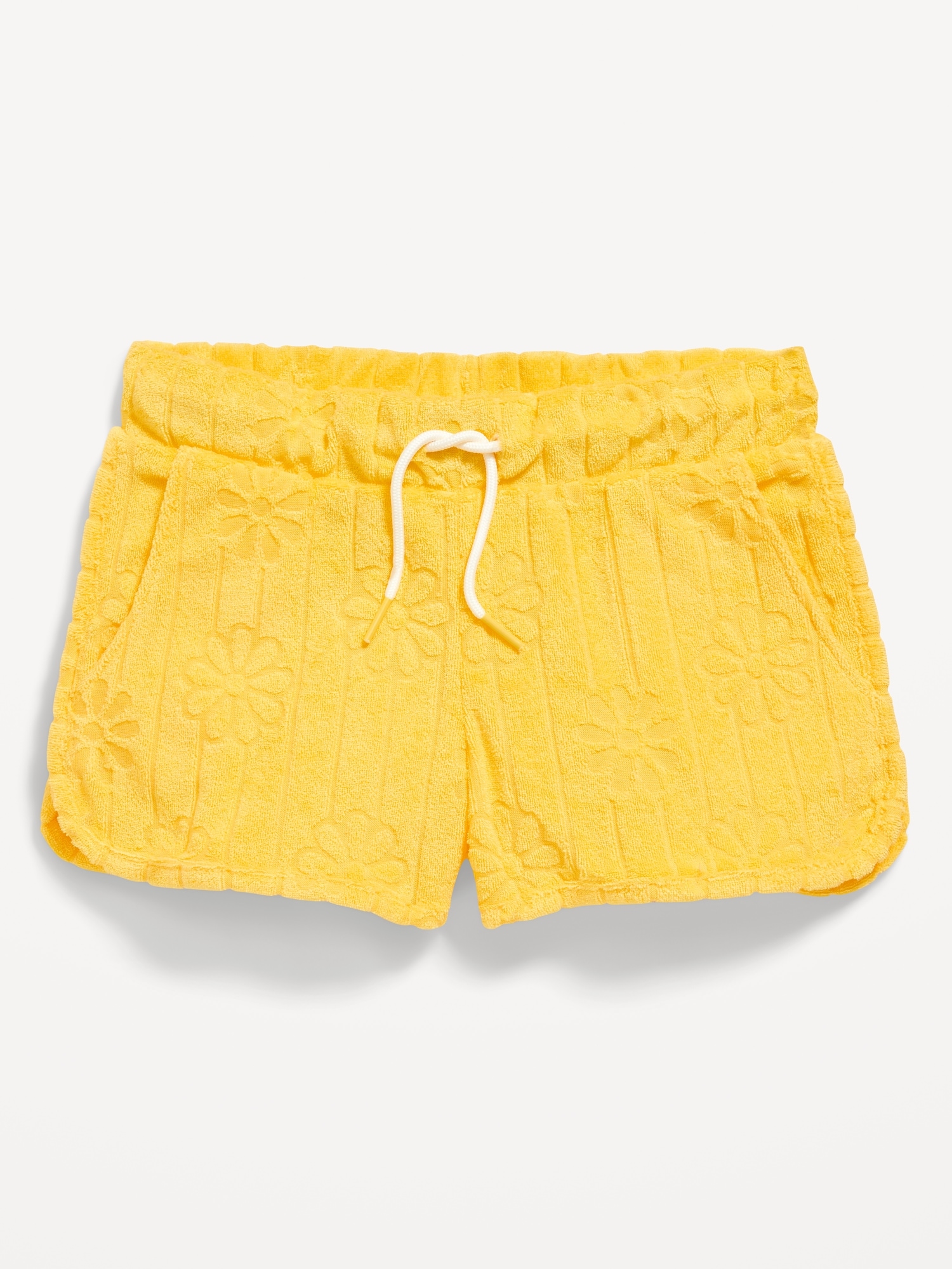 Textured-Knit Dolphin-Hem Cheer Shorts for Girls