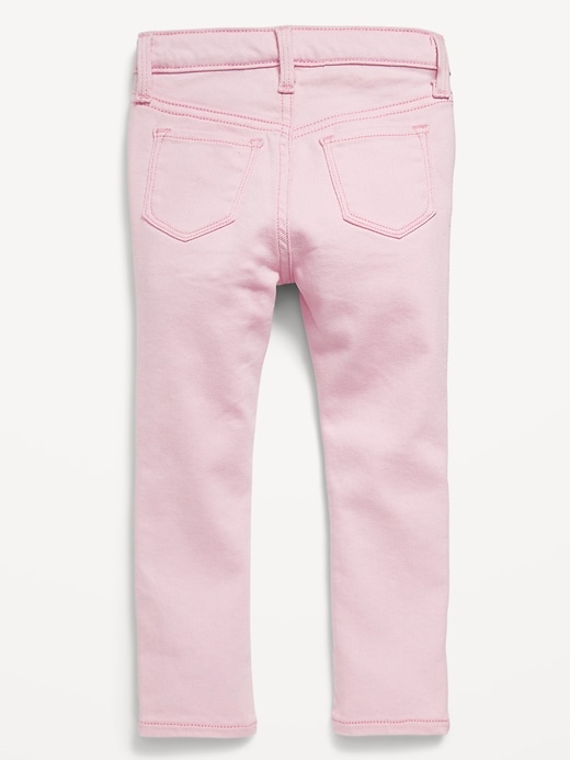 View large product image 2 of 2. High-Waisted Rockstar 360° Stretch Button-Fly Jeggings for Toddler Girls