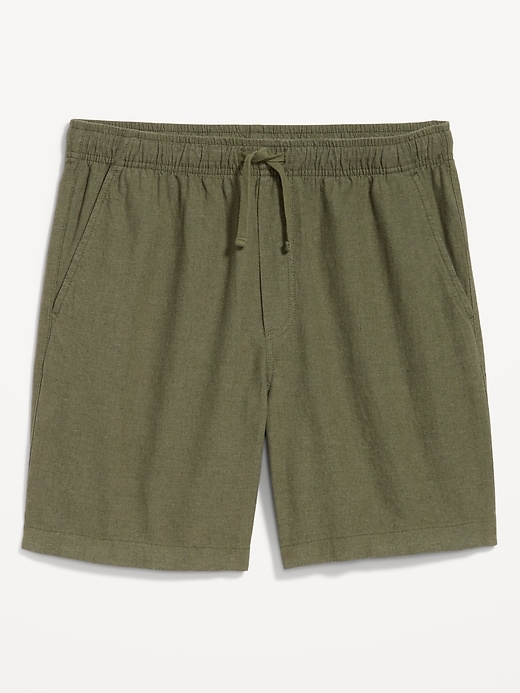 Image number 3 showing, Linen-Blend Jogger Shorts -- 7-inch inseam