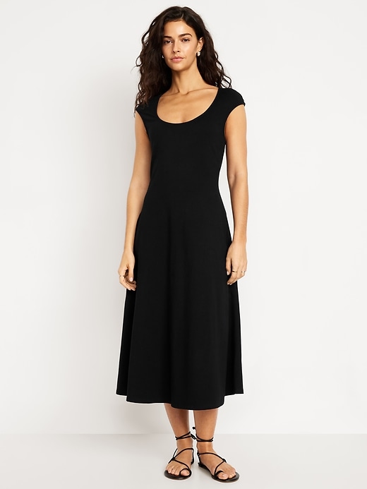 Image number 1 showing, Fit & Flare Midi Dress