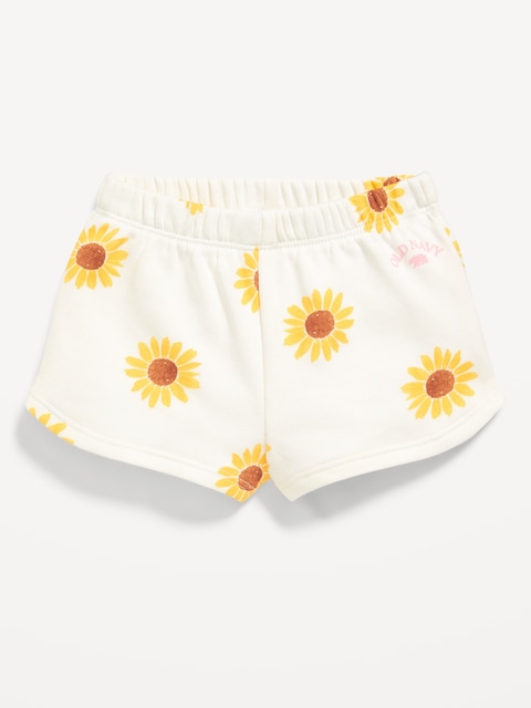 Short en jersey bouclette à ourlet arrondi fendu pour Bébé