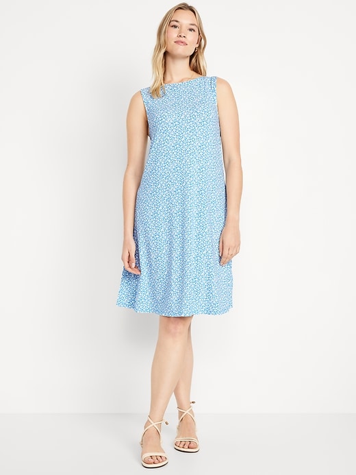 Image number 4 showing, Sleeveless Mini Swing Dress