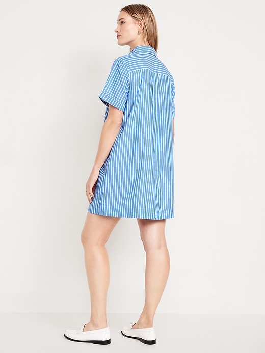 Image number 5 showing, Striped Mini Shirt Dress