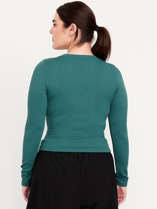 Image number 6 showing, Fitted Seamless Ribbed T-Shirt