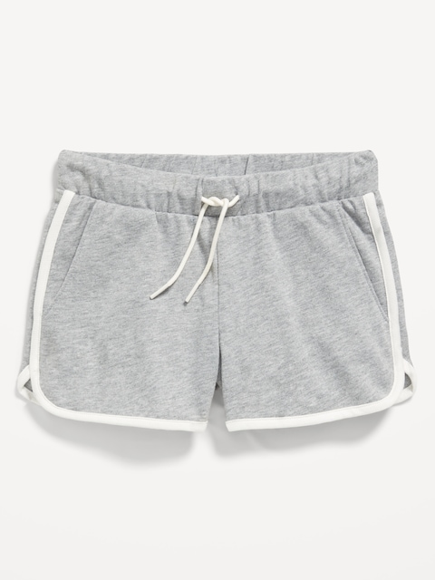 Short de cheer à ourlet arrondi fendu pour fille - Gris