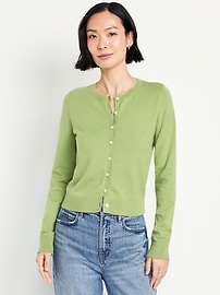 Image number 1 showing, SoSoft Lite Cropped Cardigan Sweater