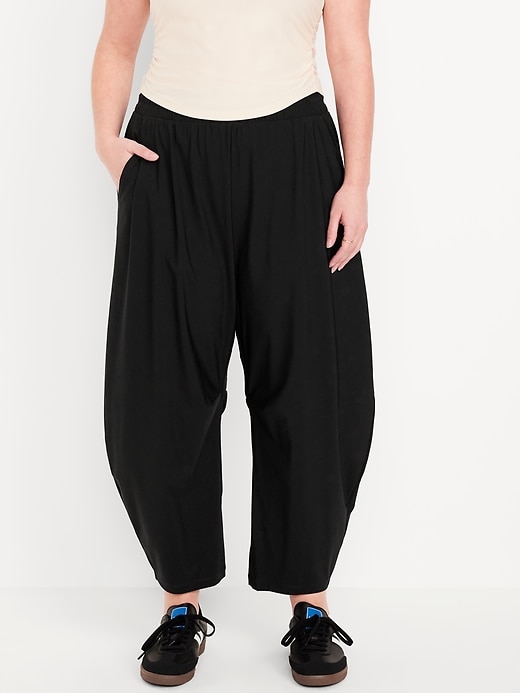 Image number 3 showing, High-Waisted SleekTech Barrel Ankle Pants