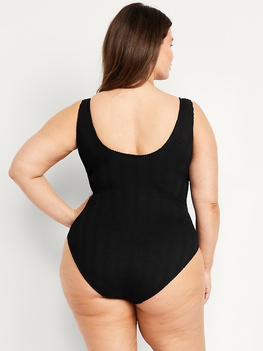 Image number 8 showing, Ribbed One-Piece Swimsuit