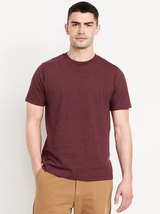 Image number 1 showing, Crew-Neck Striped T-Shirt