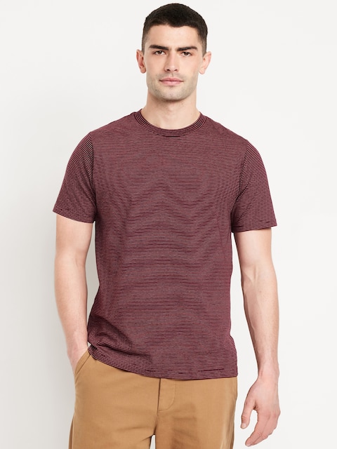 Crew-Neck Striped T-Shirt