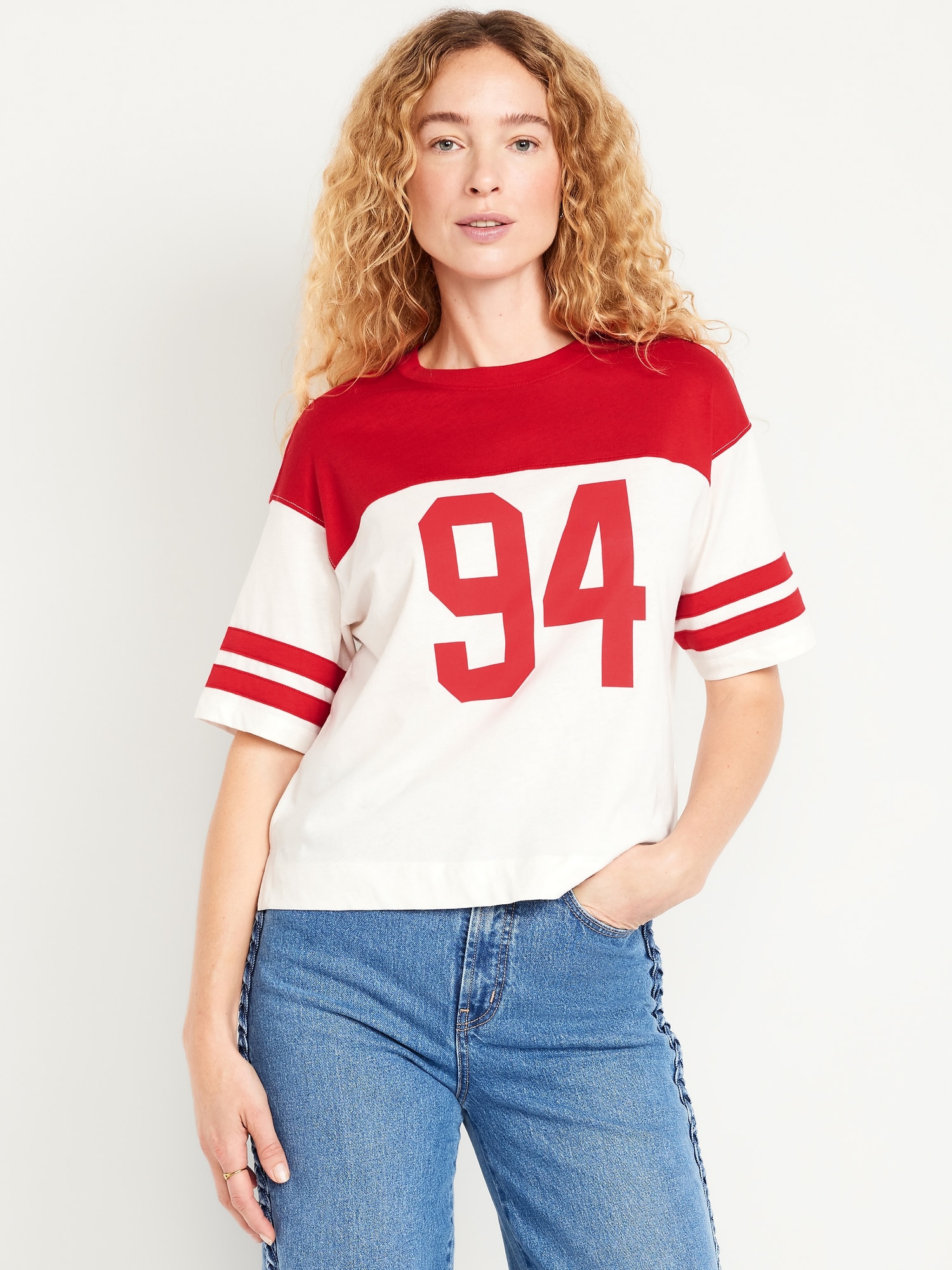 Football-Style Graphic T-Shirt