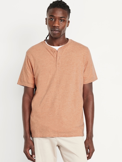 Henley T-Shirt - Pink
