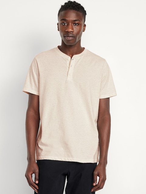 Henley T-Shirt - Beige