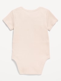 Image number 2 showing, Unisex Short-Sleeve Waffle-Knit Bodysuit for Baby