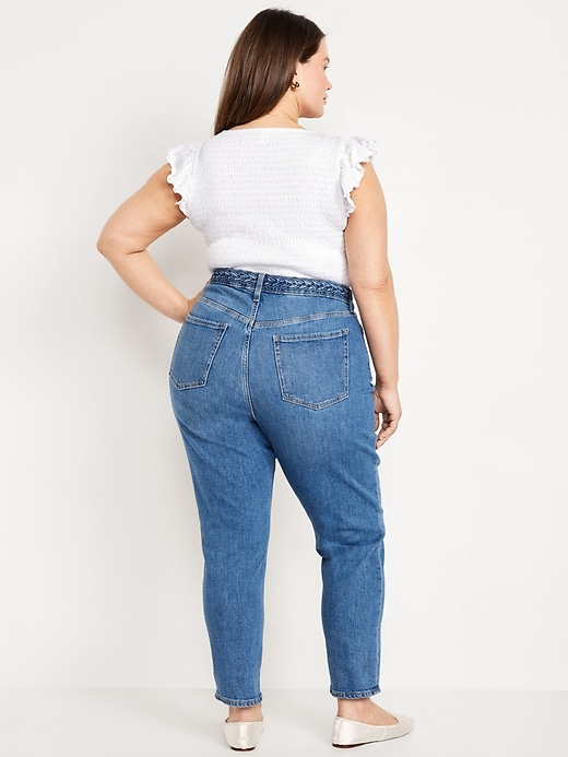 Image number 7 showing, Curvy High-Waisted OG Straight Braided Ankle Jeans