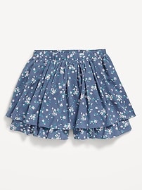 View large product image 4 of 4. Printed High-Waisted Swing Skort for Girls