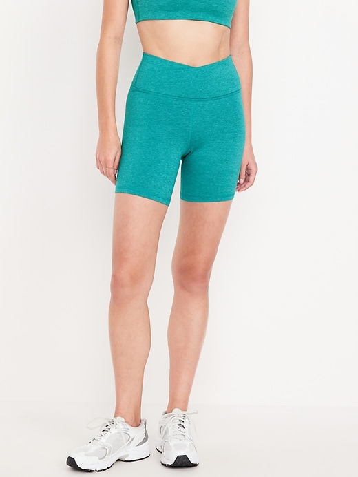 Image number 1 showing, Extra High-Waisted CloudComfy Biker Shorts -- 6-inch inseam