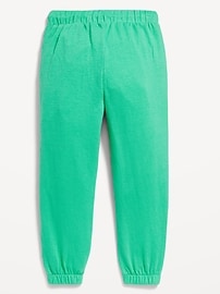L'image numéro 2 présente Pantalon de jogging en coton ouaté à ourlet cintré pour tout-petit garçon