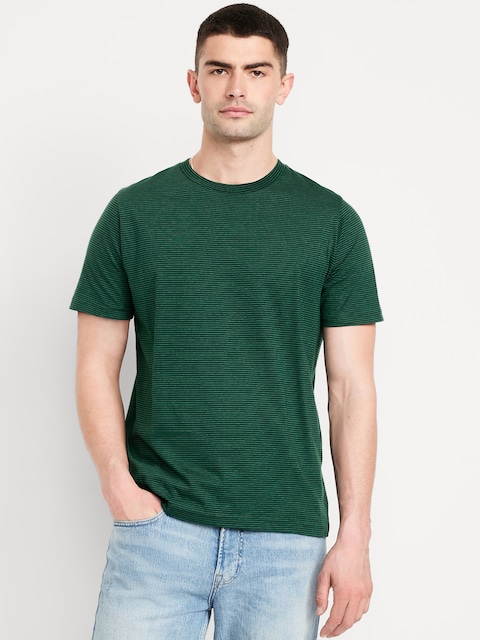 Crew-Neck Striped T-Shirt