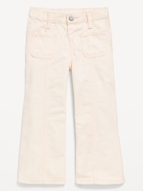 View large product image 3 of 3. High-Waisted Baggy Mariner Wide-Leg Jeans for Toddler Girls