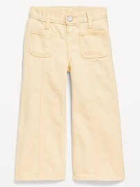 View large product image 3 of 3. High-Waisted Baggy Mariner Wide-Leg Jeans for Toddler Girls