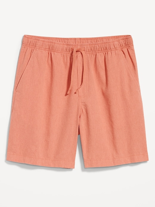 Image number 3 showing, Linen-Blend Jogger Shorts -- 7-inch inseam