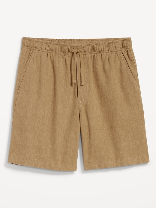 Image number 3 showing, Linen-Blend Jogger Shorts -- 7-inch inseam