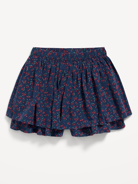 Jupe à volants étagés à motif pour toute-petite fille