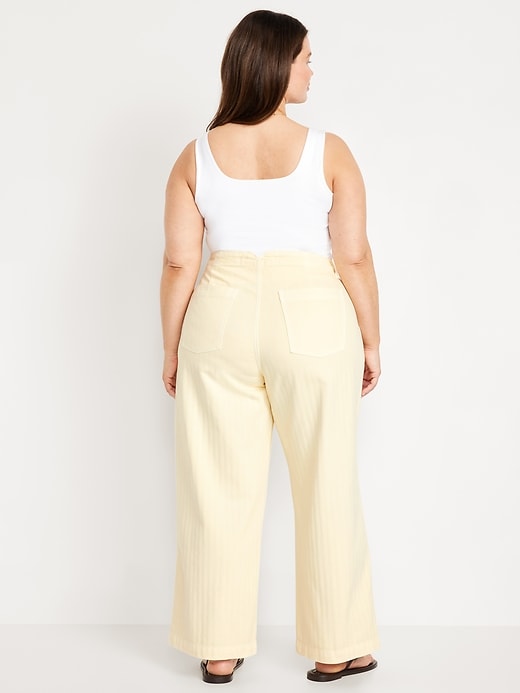 Image number 7 showing, High-Waisted Baggy Wide-Leg Jeans