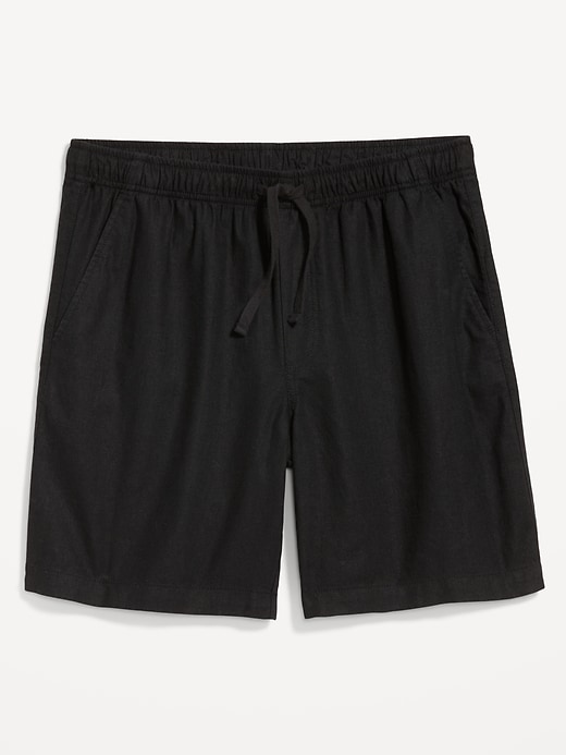 Image number 3 showing, Linen-Blend Jogger Shorts -- 7-inch inseam