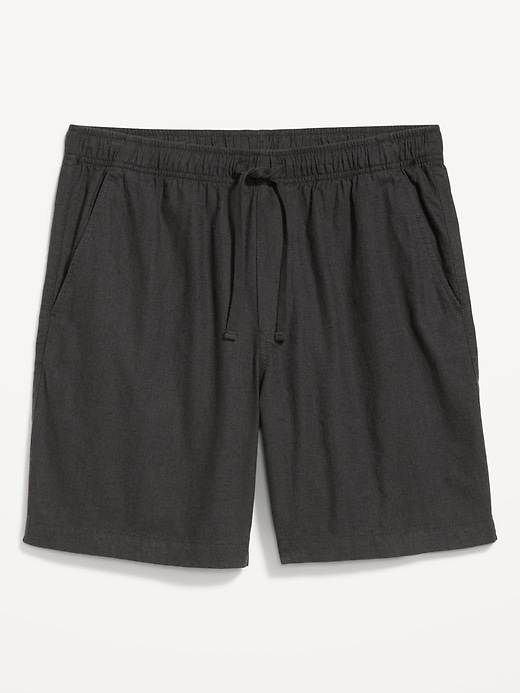 Image number 3 showing, Linen-Blend Jogger Shorts -- 7-inch inseam