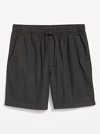 L'image numéro 3 présente Short de jogging en mélange de lin, entrejambe de 18 cm