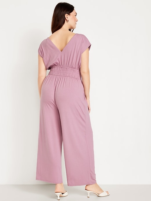 Image number 5 showing, Waist-Defined Wide-Leg Jumpsuit