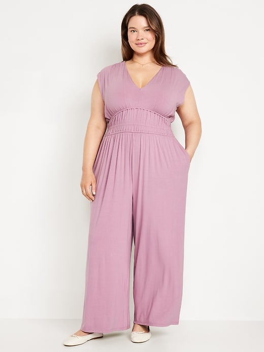 Image number 6 showing, Waist-Defined Wide-Leg Jumpsuit