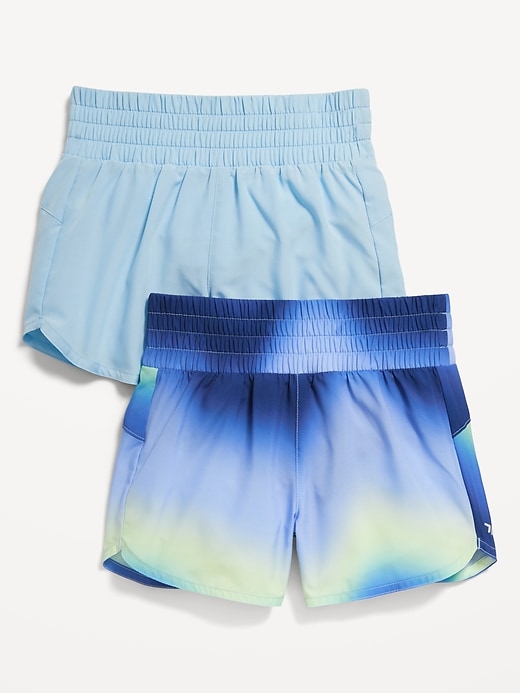 View large product image 2 of 2. High-Waisted Dolphin-Hem Run Shorts 2-Pack for Girls