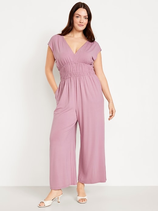 Image number 4 showing, Waist-Defined Wide-Leg Jumpsuit