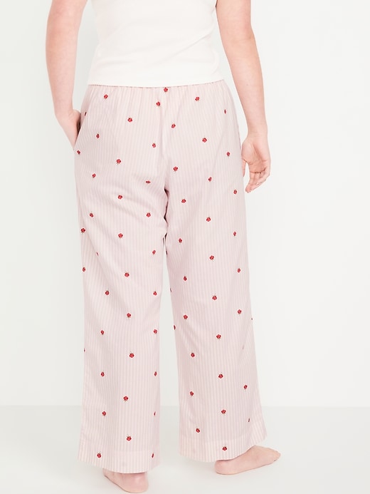 L'image numéro 6 présente Pantalon de pyjama à taille haute assorti pour Femme