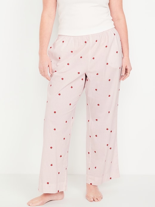 L'image numéro 5 présente Pantalon de pyjama à taille haute assorti pour Femme