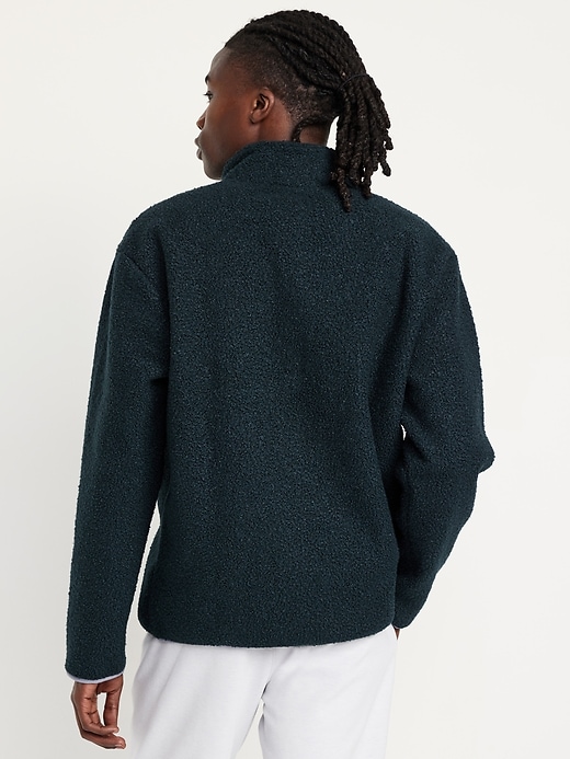 Image number 6 showing, Bouclé Sherpa Quarter-Snap Pullover