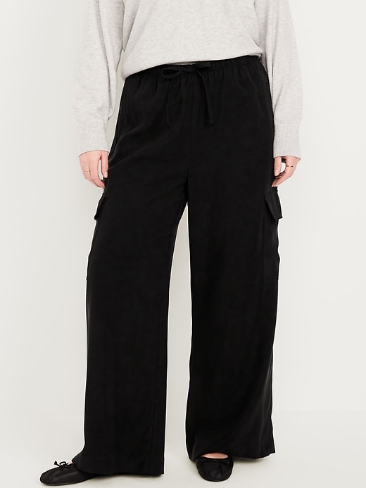 Image number 5 showing, Drapey Cargo Super Wide-Leg Pants