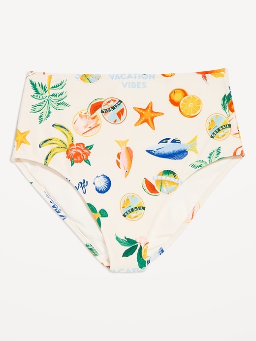 Image number 4 showing, Matte High-Waisted Bikini Swim Bottoms