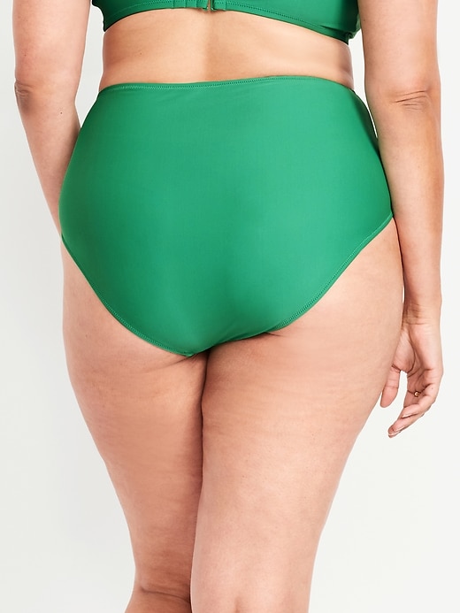 Image number 8 showing, Matte High-Waisted Bikini Swim Bottoms