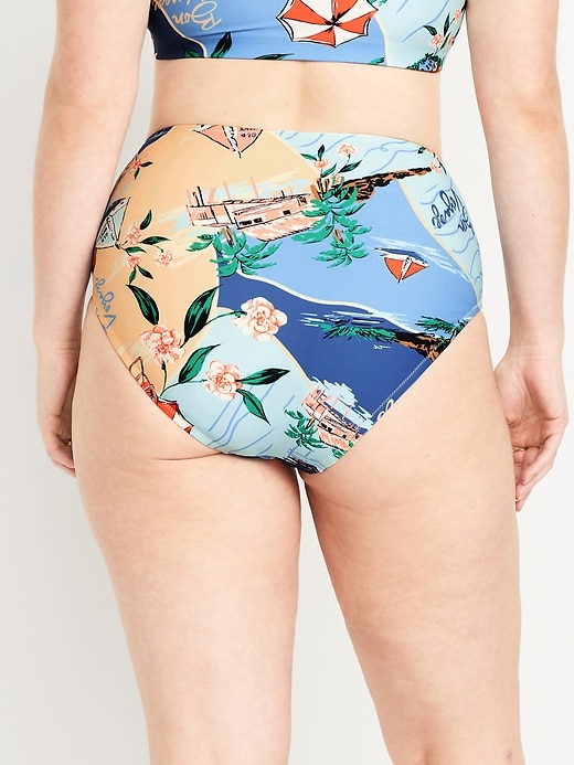 Image number 6 showing, Matte High-Waisted Bikini Swim Bottoms