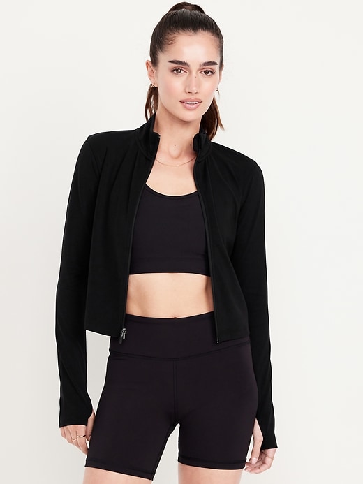 Image number 1 showing, StudioSmooth Crop Full Zip